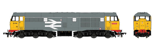 Class 31 - 31110 Railfreight Grey No Red Stripe Diesel Locomotive (DCC Sound)