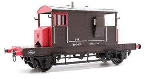 Pill Box Brake Van 56365 S R Brown/Red small letters (Uneven Plank)
