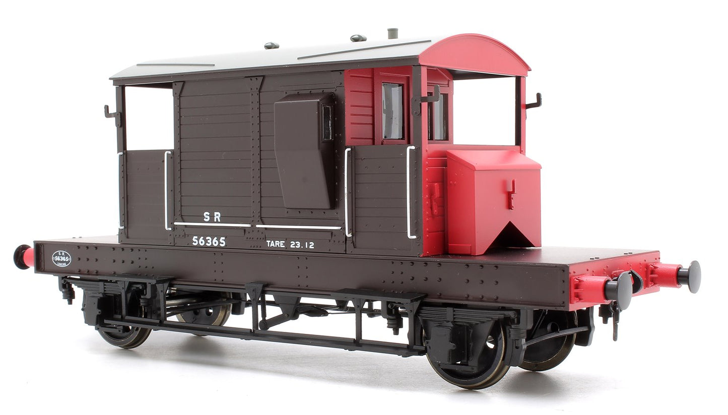 Pill Box Brake Van 56365 S R Brown/Red small letters (Uneven Plank)