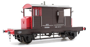 Pill Box Brake Van 55526 S R Brown/Red small letters (Even Plank)