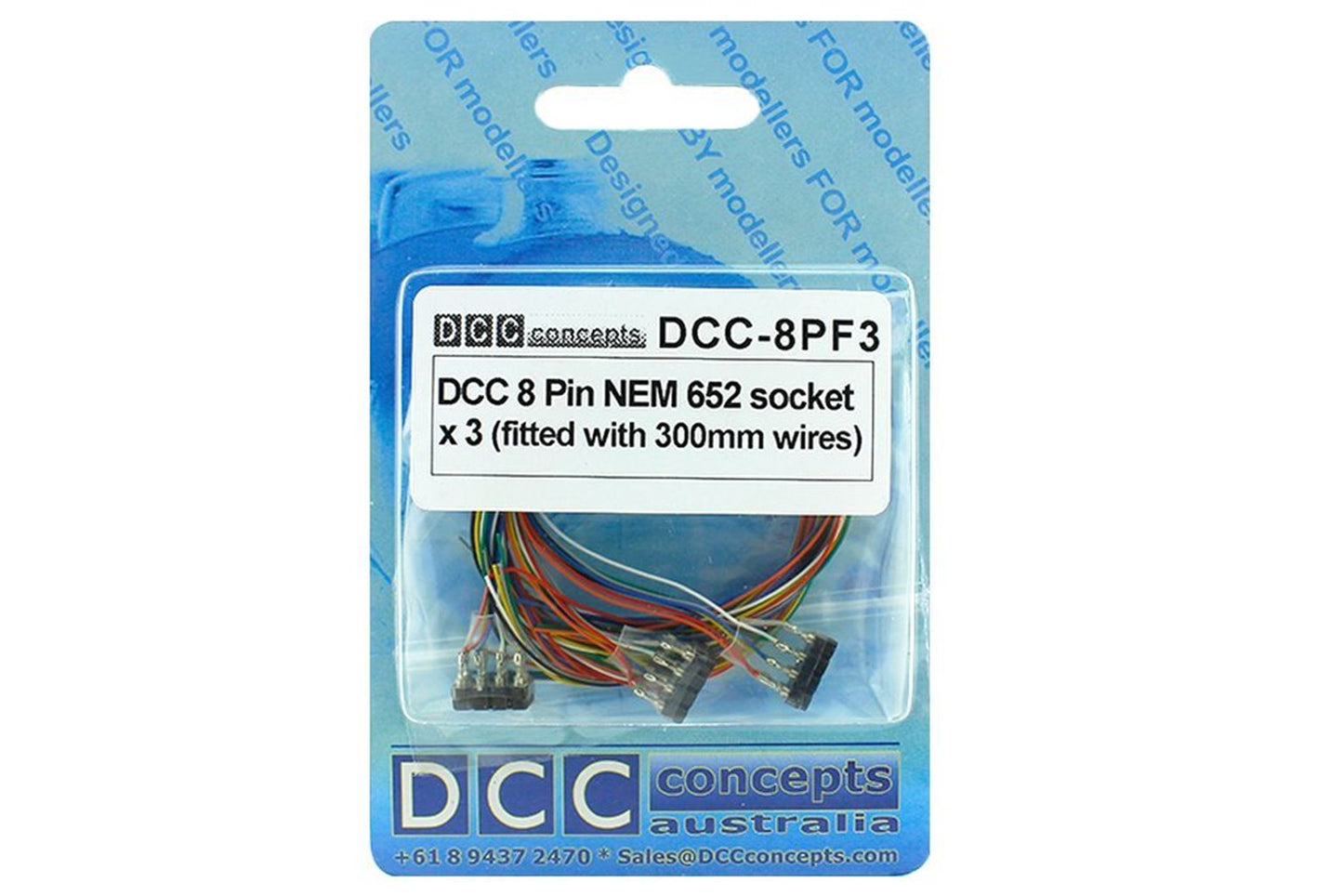 Decoder Harness 8 Pin Female (200mm) (3 Pack)