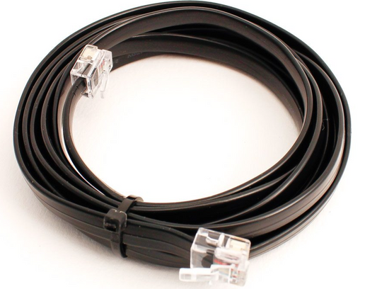 6-wire Flat Cable w/RJ12 Connectors (2m)