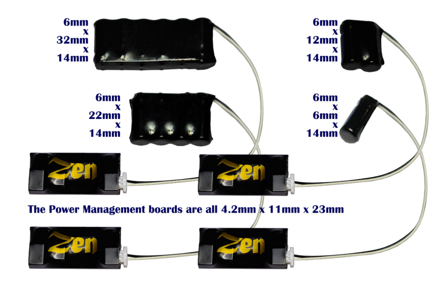 Set of 4 Stay-Alives with 3-Wire Connections (1x Small, 1x Medium, 1x Large & 1x SUPER)