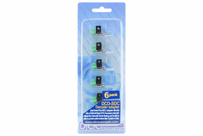 DCC Decoder Converter 3 Wire to 2 Wire (6 Pack)