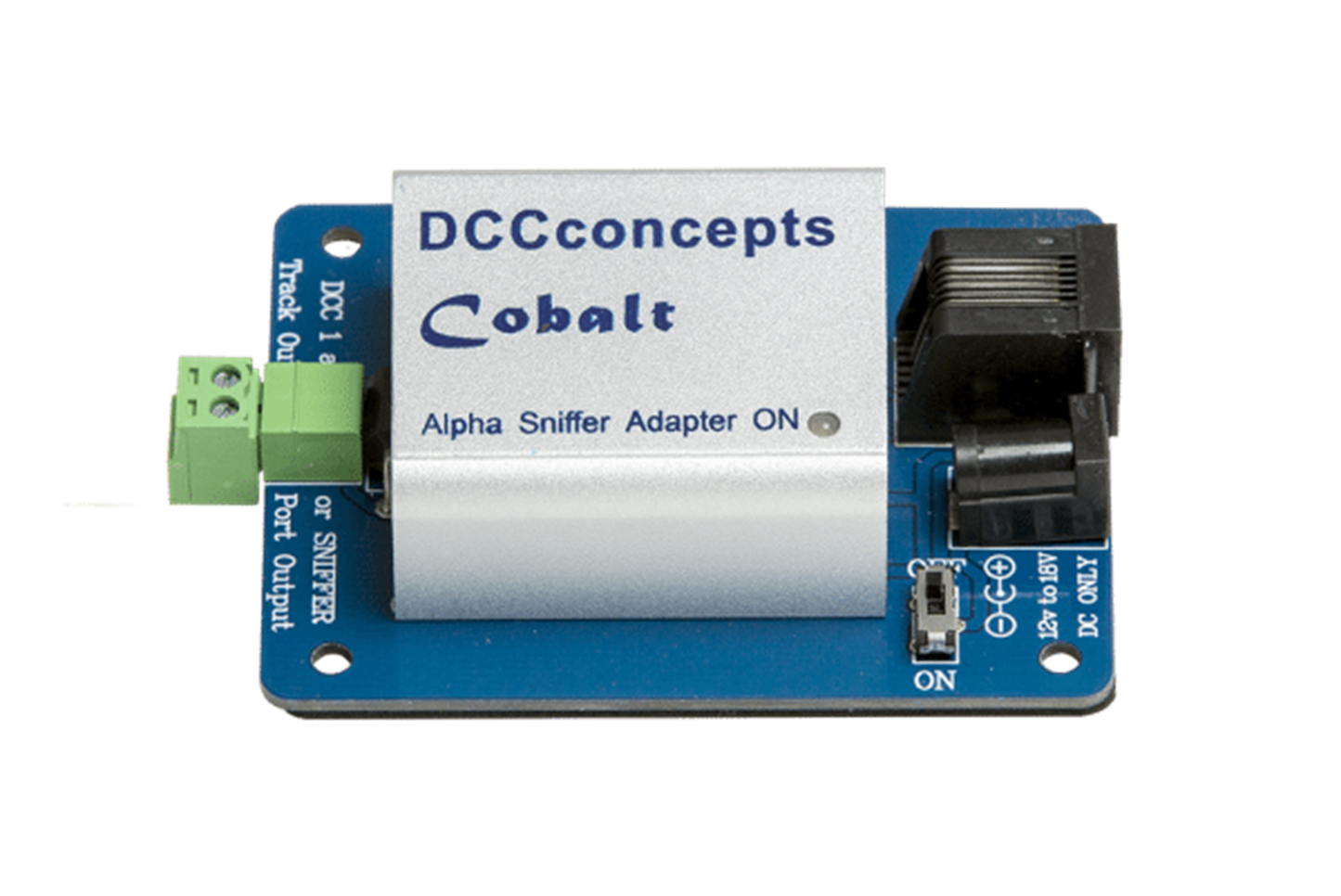 Cobalt Alpha DCC Power Bus Driver and SNIFFER Adapter