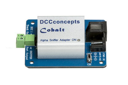 Cobalt Alpha DCC Power Bus Driver and SNIFFER Adapter