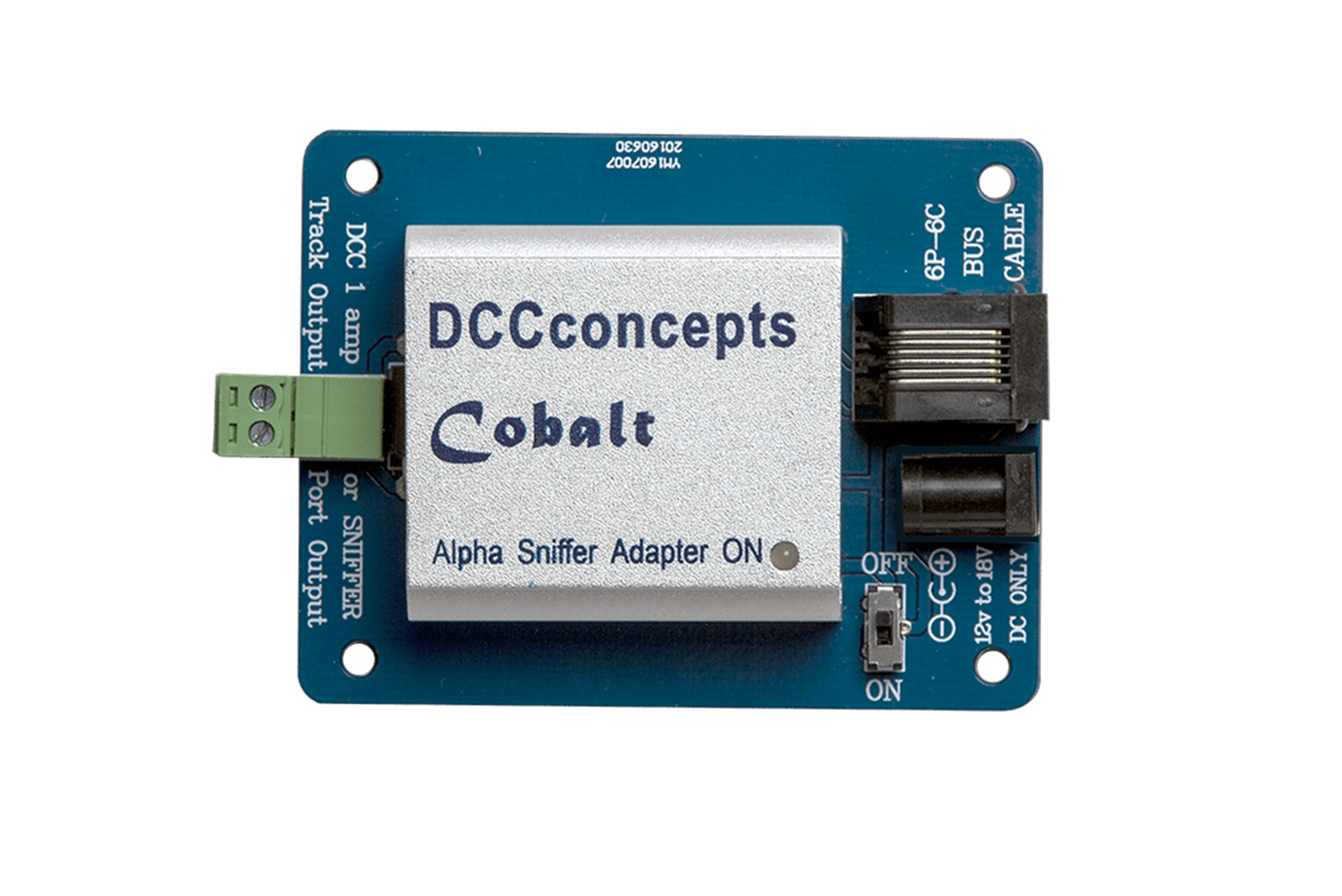 Cobalt Alpha DCC Power Bus Driver and SNIFFER Adapter