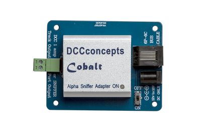 Cobalt Alpha DCC Power Bus Driver and SNIFFER Adapter