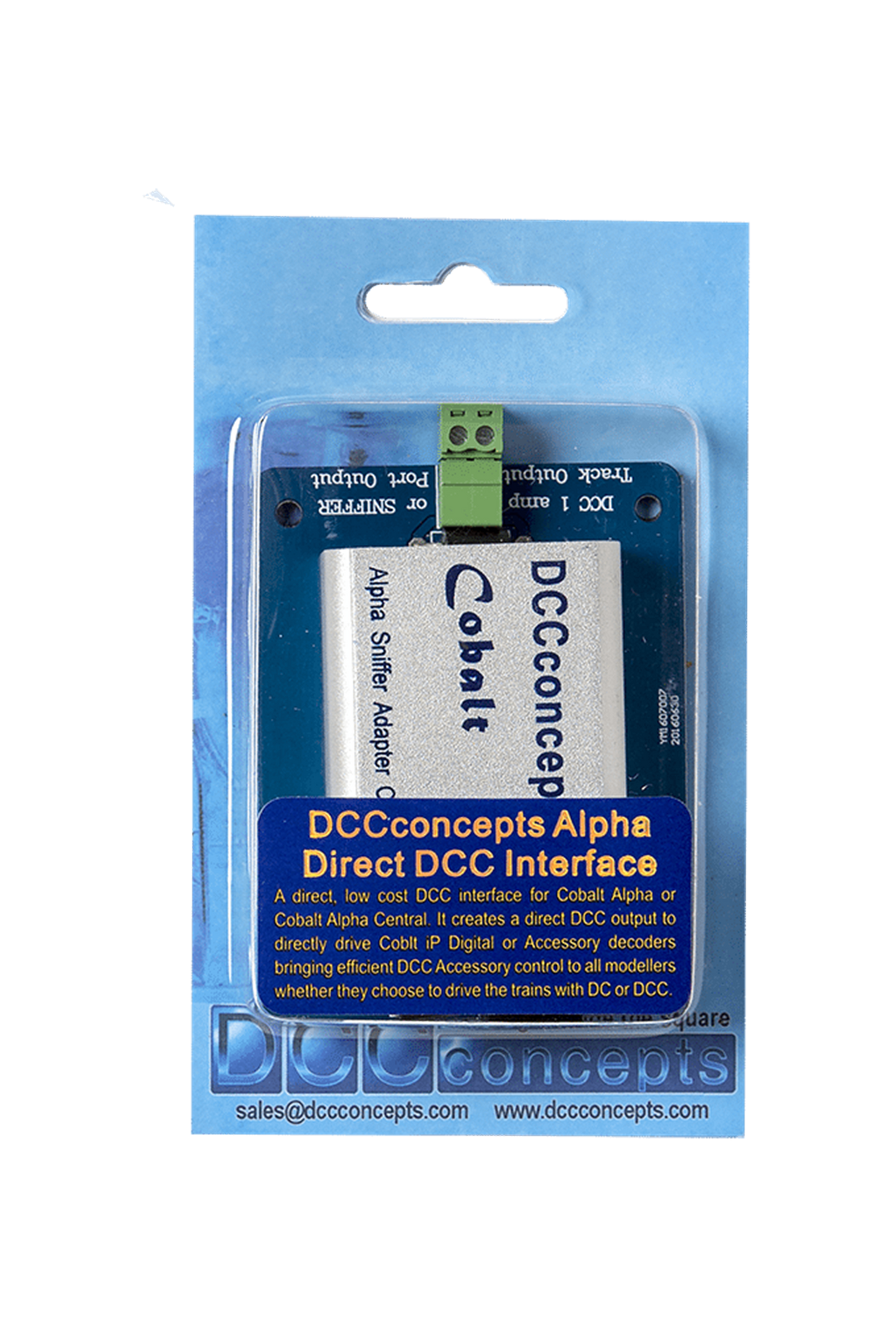 Cobalt Alpha DCC Power Bus Driver and SNIFFER Adapter