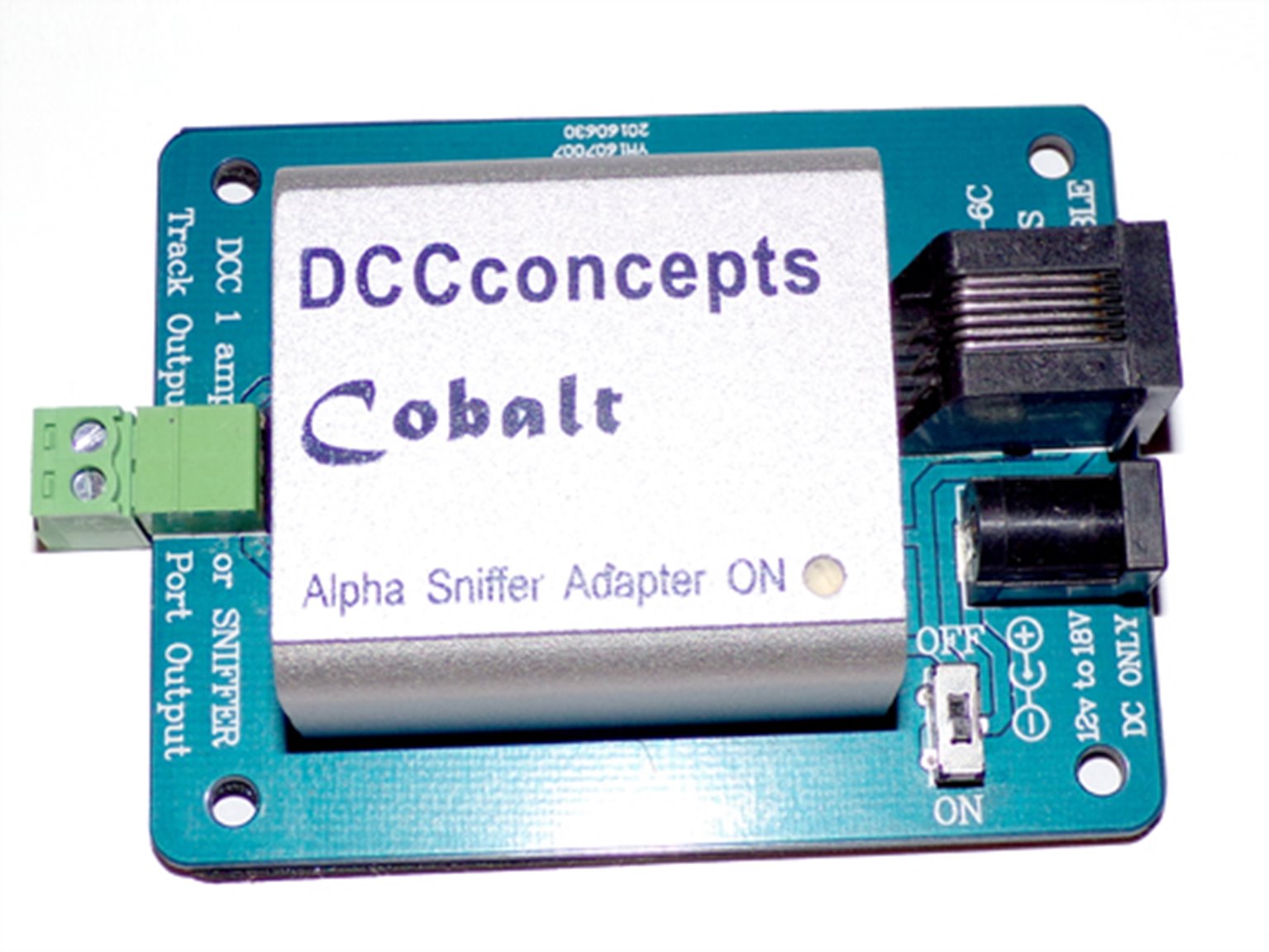 Cobalt Alpha DCC Power Bus Driver and SNIFFER Adapter