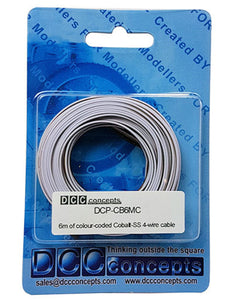 Cobalt SS 4 Wire Colour Coded Cable (6m)