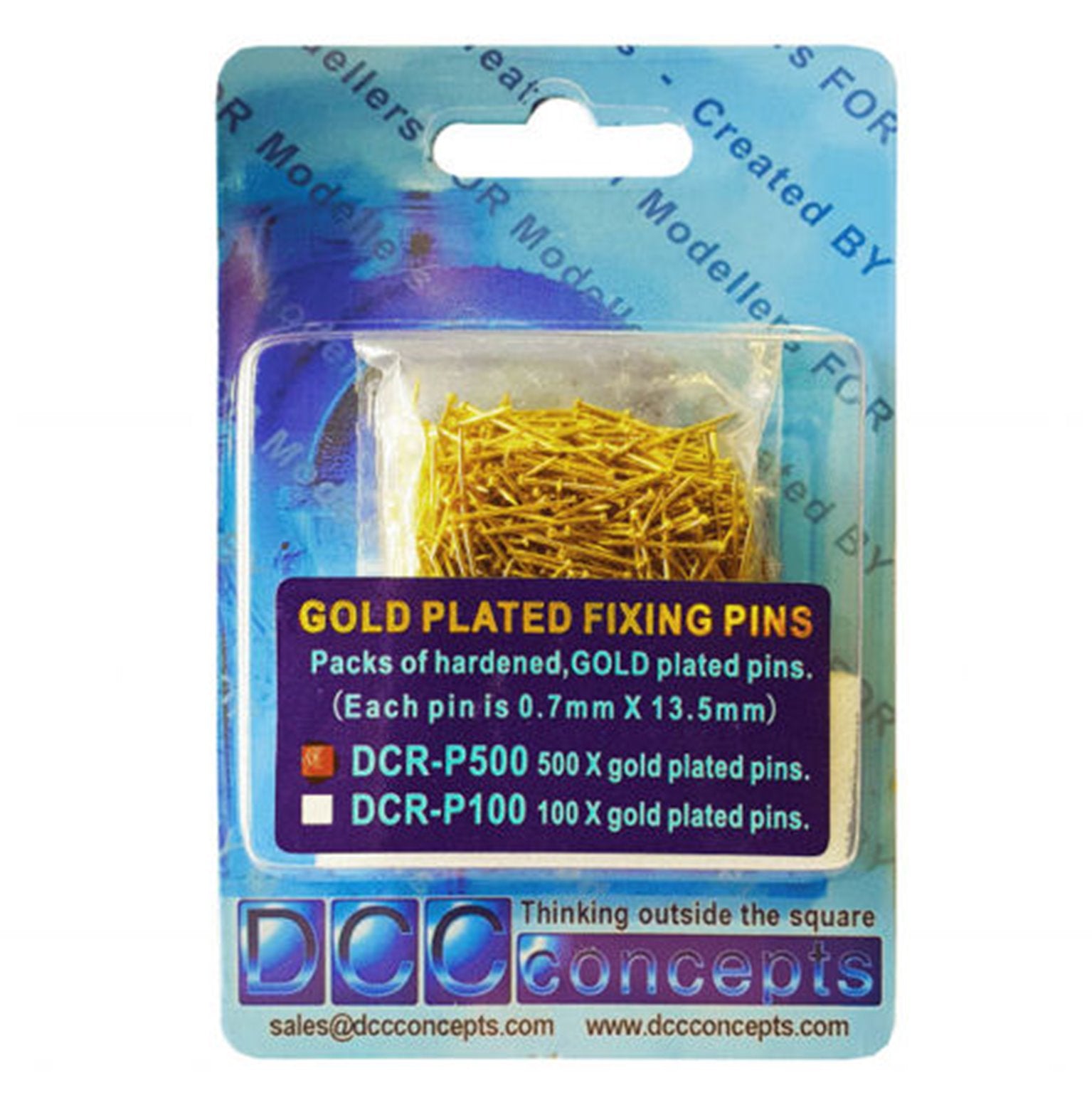 Hardened Gold Plated Track Fixing Pins (500)