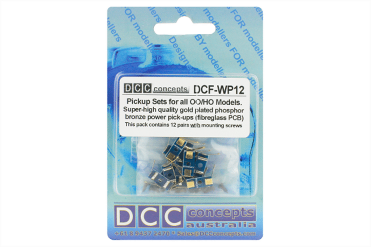 DCC Concepts DCF-WP12 Wiper Pick Ups 12-Pack - For Model Railroads And DIY Electronics