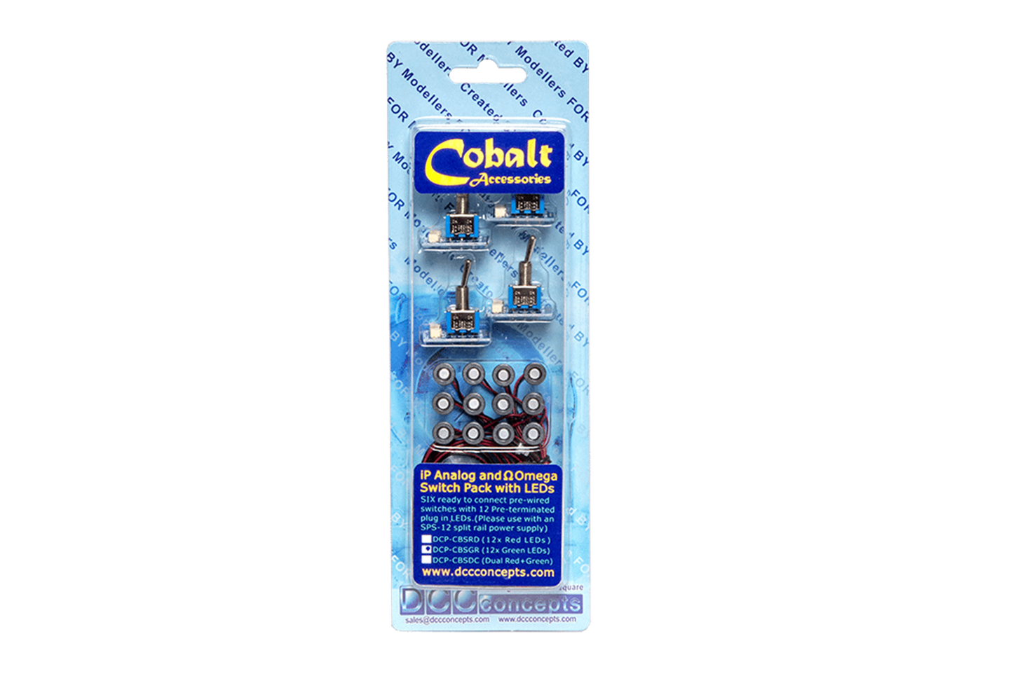 Cobalt iP Analogue and Omega Switch Pack with LEDs (RED and GREEN)