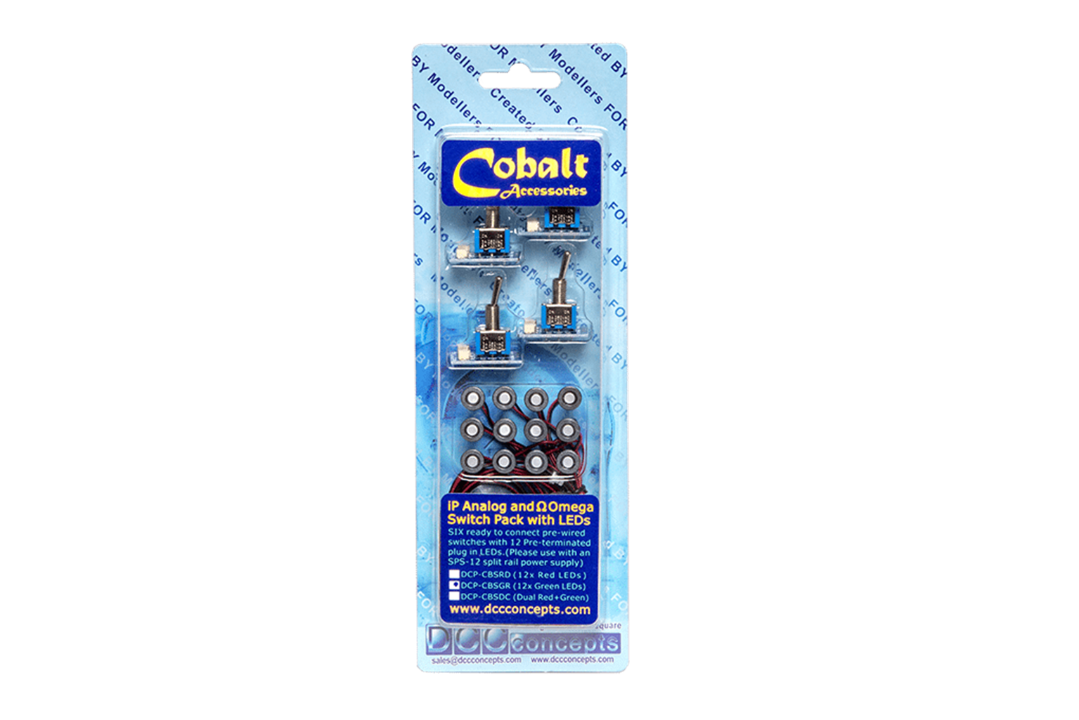 Cobalt iP Analogue and Omega Switch Pack with LEDs (RED and GREEN)