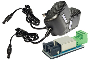 12v DC Split Power Supply Kit with PCB and Wall Plugs