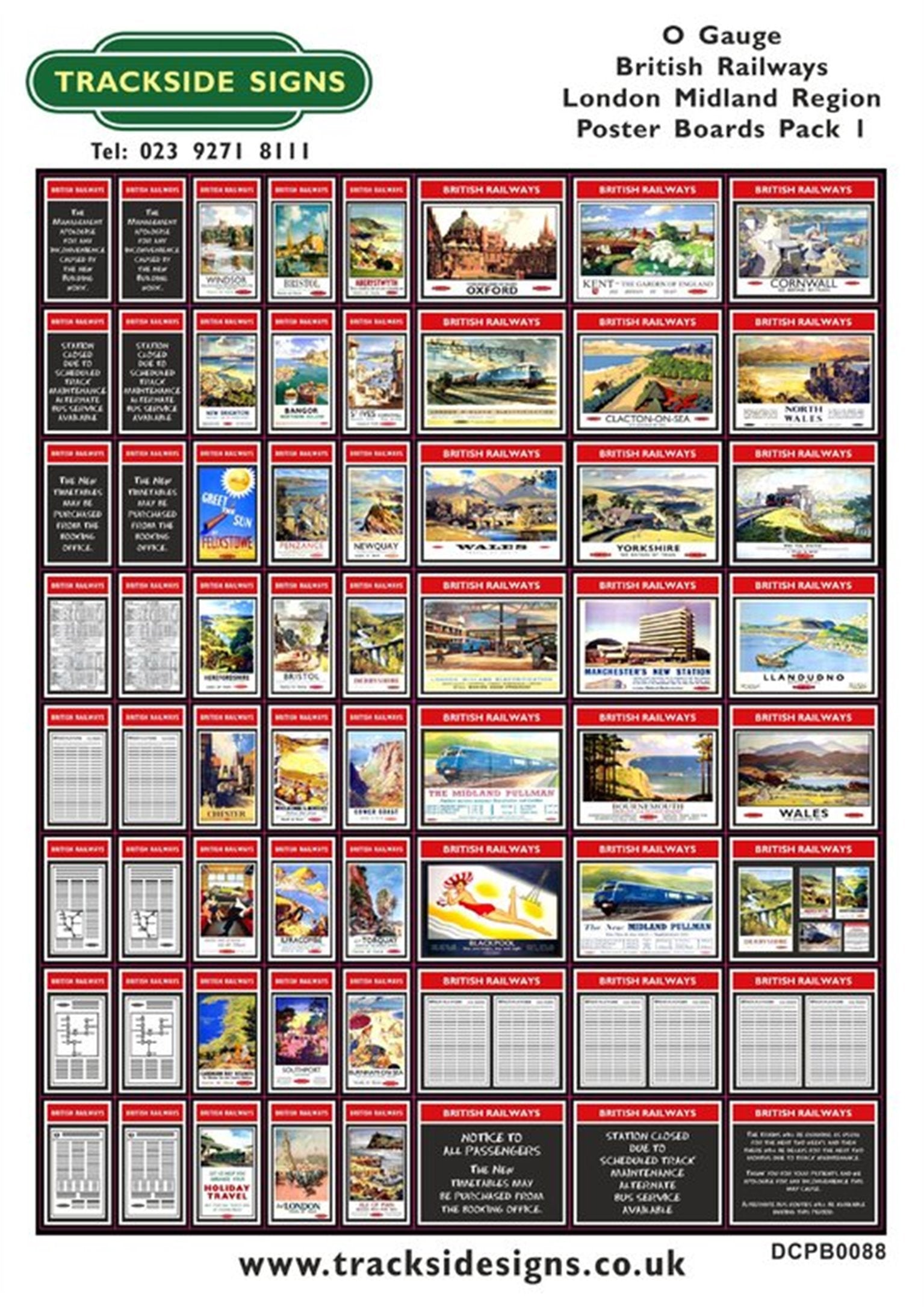 Trackside Signs DCPB0088 Die Cut BR London Midland Region – Rails