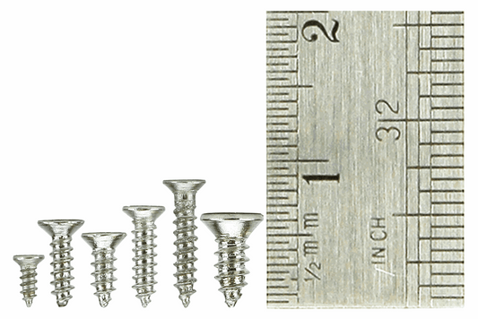 Countersunk Screw Set 8x Vials with 60 screws in each