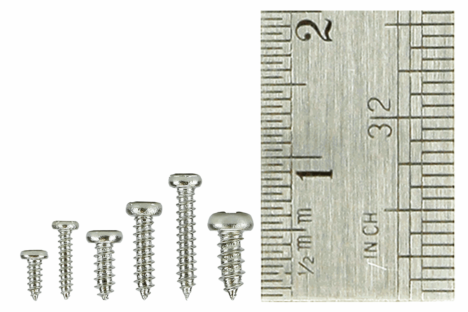 Pan Head Screw Set 8x Vials with 60 screws in each