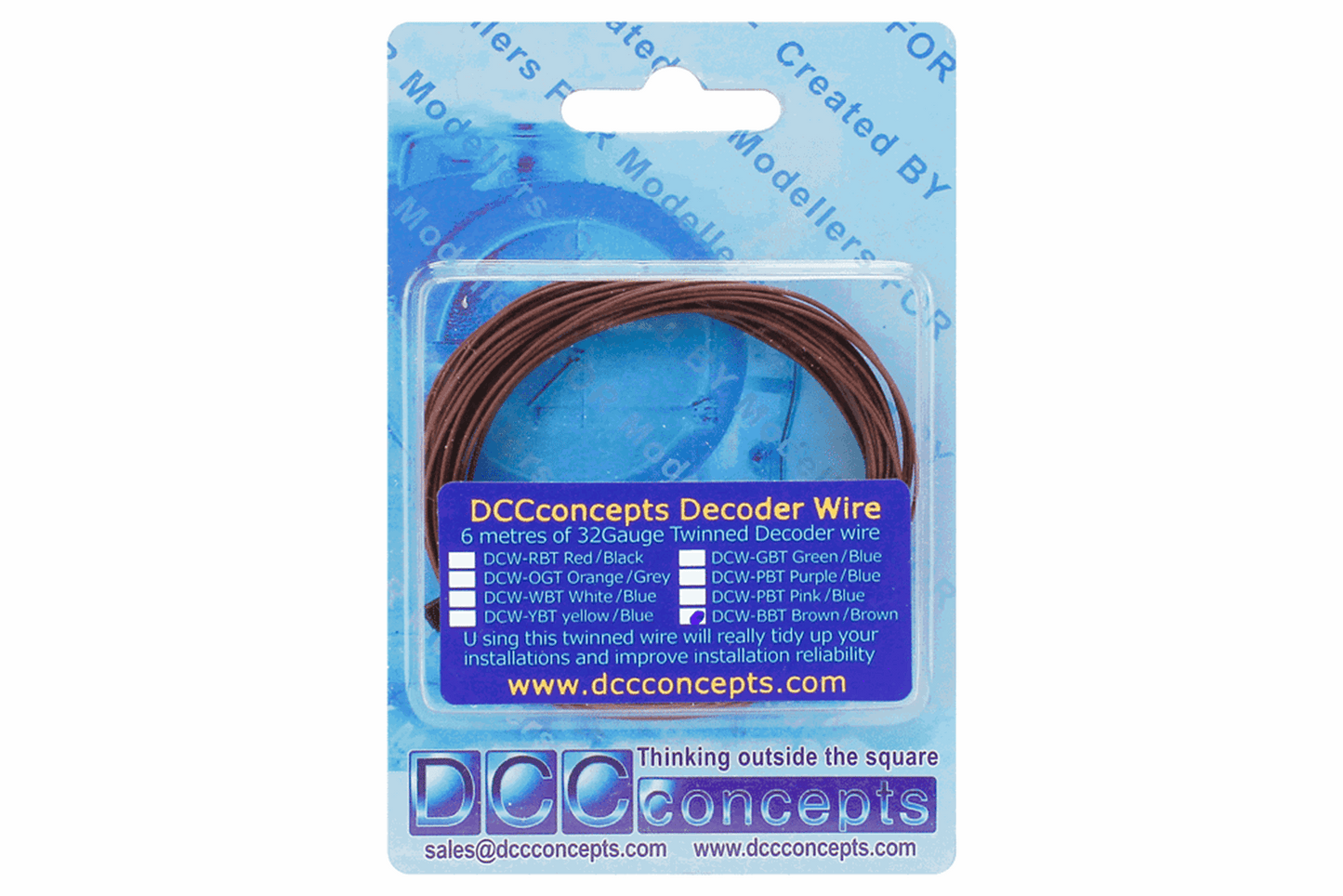 TWIN Wire Decoder  Stranded 6m (32g)  Brown/Brown