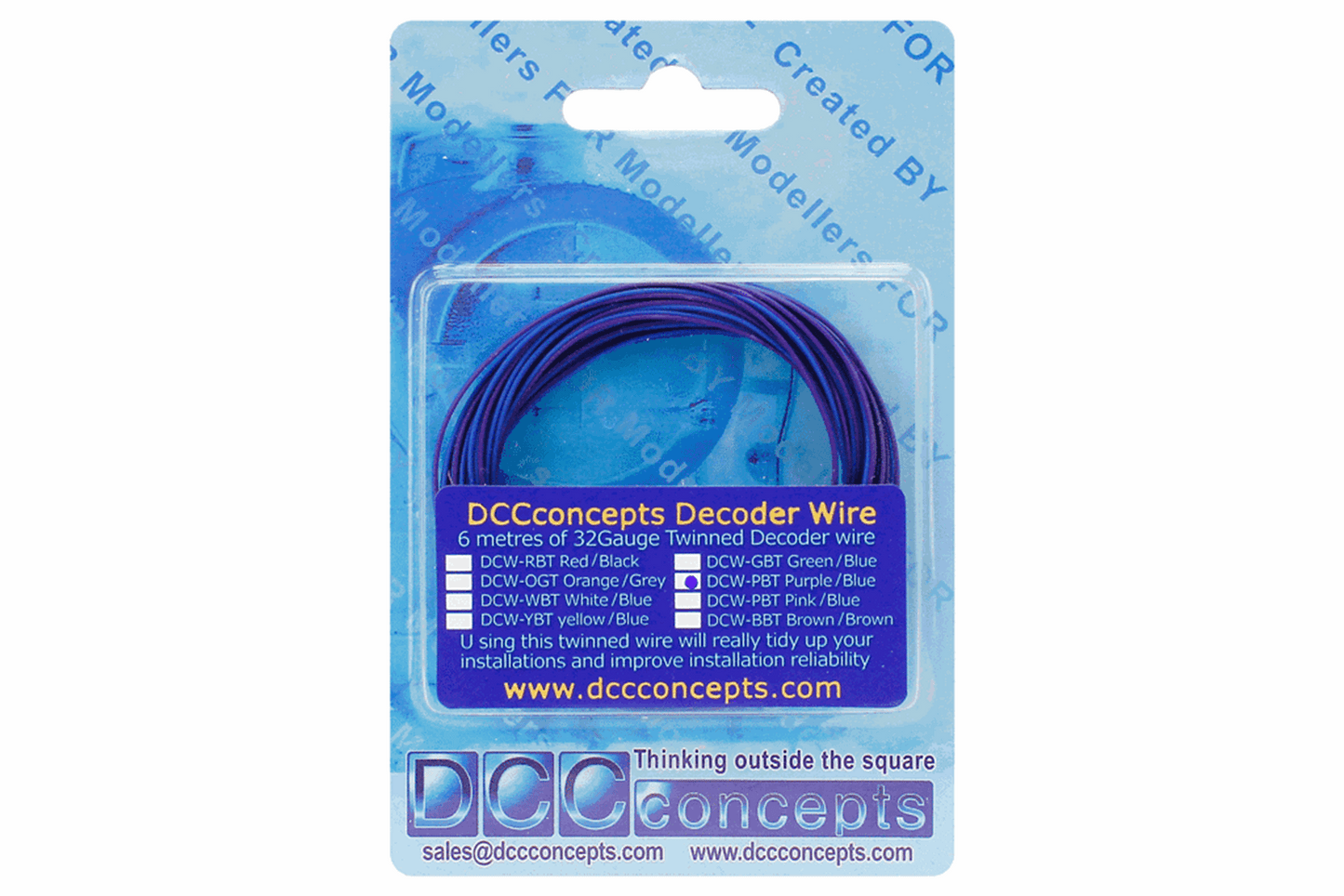 TWIN Wire Decoder Stranded 6m (32g) Purple/Blue