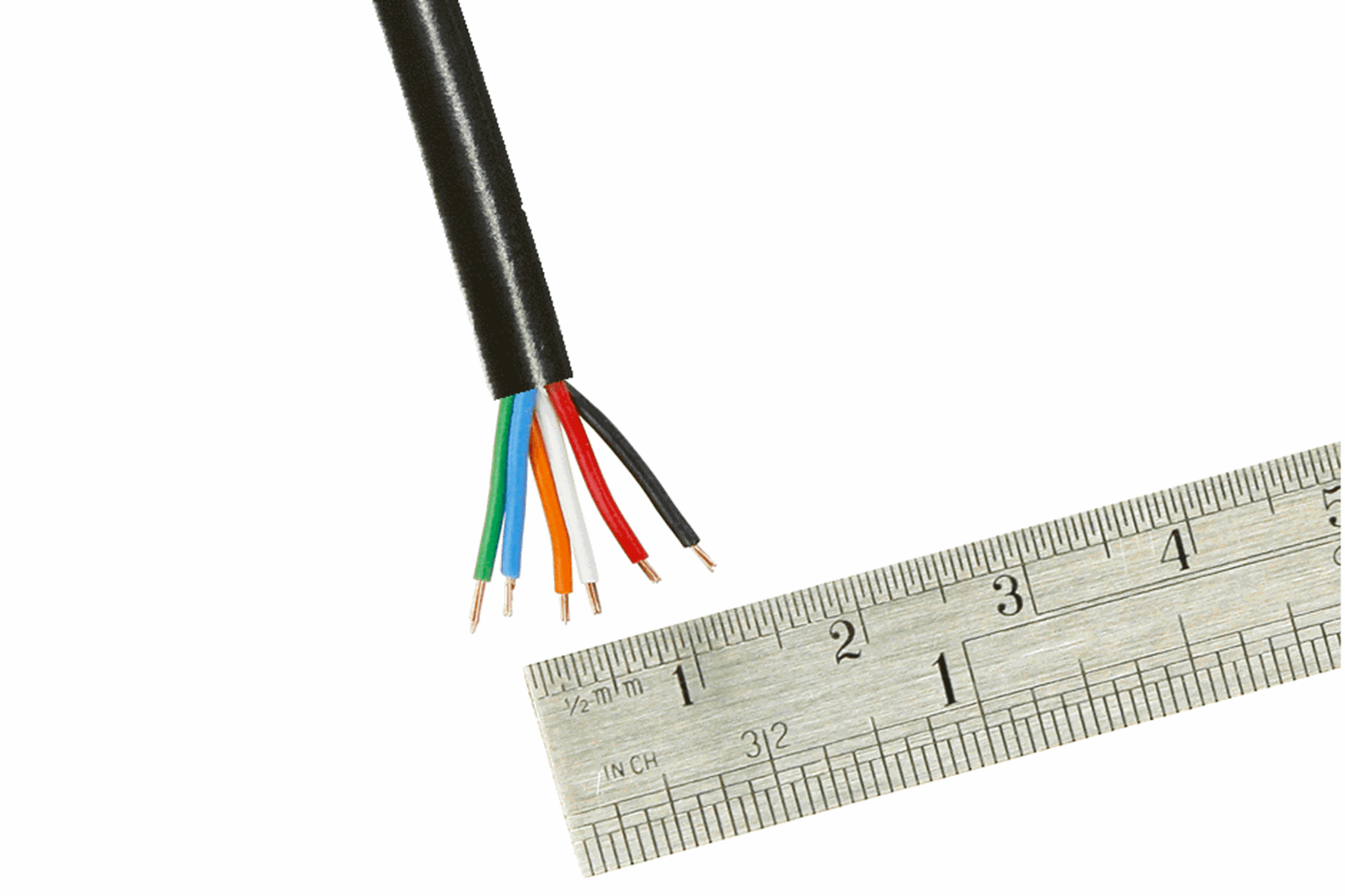 Dc Control Wire Layout Concepts DCW-6CD25 DCC Control Bus Wire 25m (7x 0.2mm) – Rails