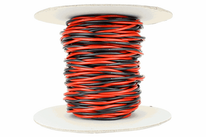 Twisted Bus Wire 25m of 2.5mm (13g) Twin Red/Black