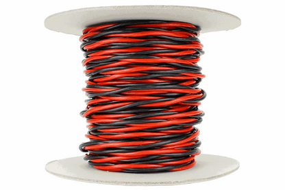Twisted Bus Wire 25m of 3.5mm (11g) Twin Red/Black