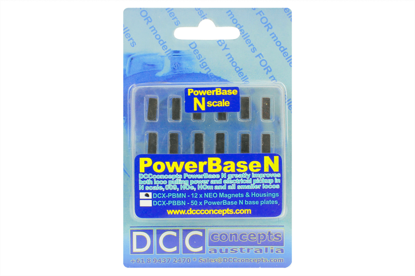 DCC Concepts DCX-PBMN POWERBASE N Magnet Pack (12)