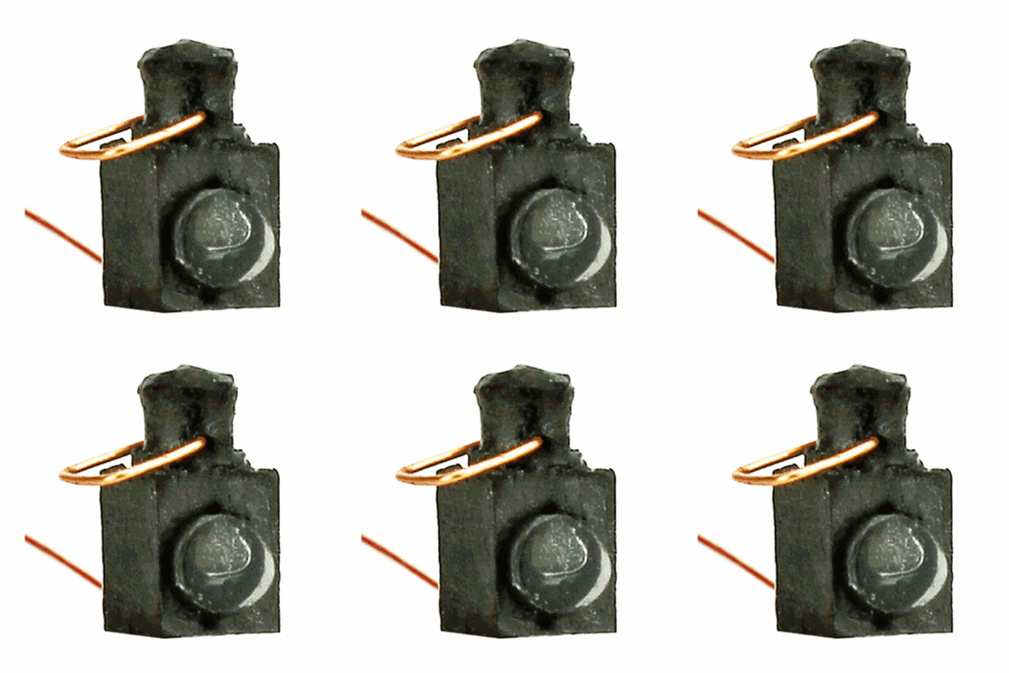Working Loco Lamps LMS/BR (O or S Scale) White (6 Pack)