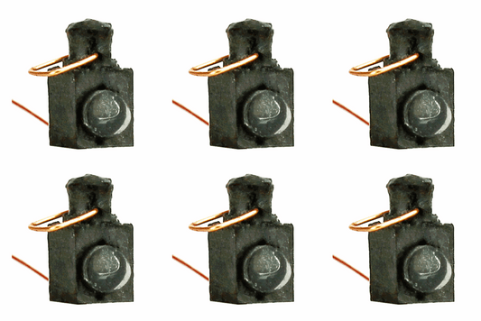 Working Loco Lamps LMS/BR (O or S Scale) White (6 Pack)