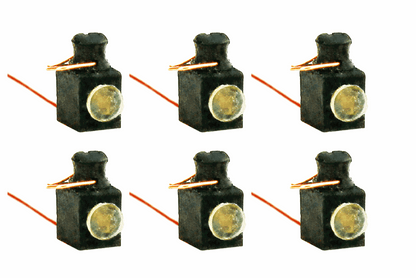 Working Loco Lamps LMS/BR (4mm Scale) White (6 Pack)