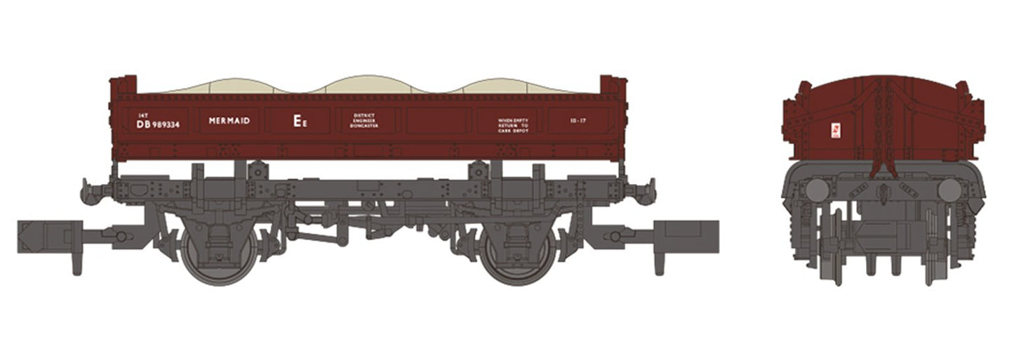 14T ‘Mermaid’ Side Tipping Ballast Wagon BR Departmental Gulf Red
