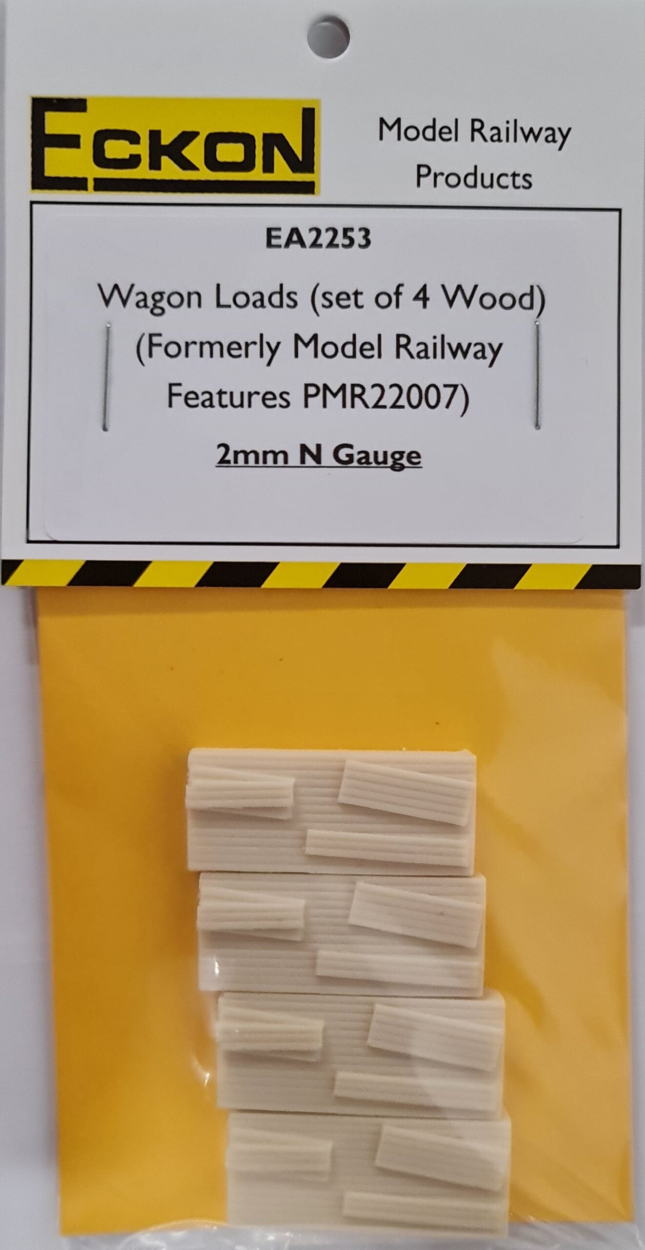 2mm N gauge resin cast wagon loads (set of 4 wood) fit peco & farish wagons