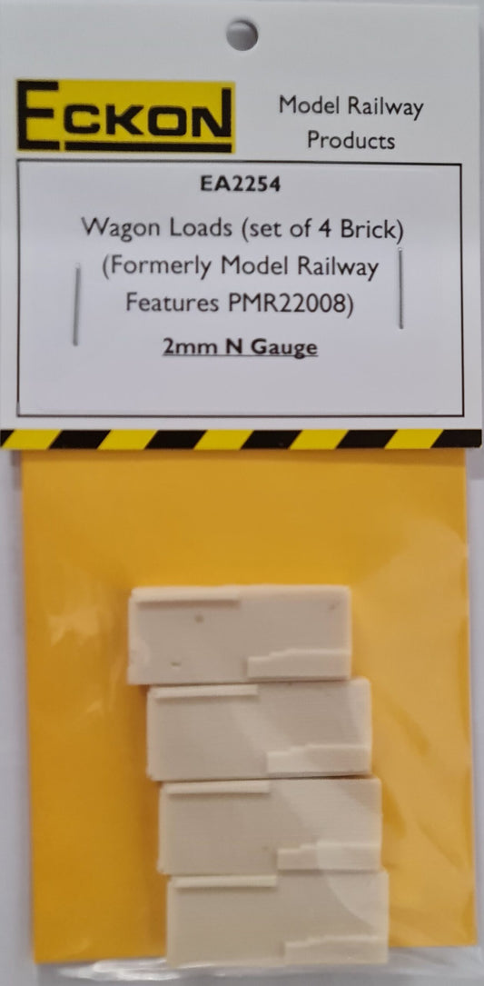 2mm N gauge resin cast wagon loads (set of 4 brick) fit peco & farish wagons