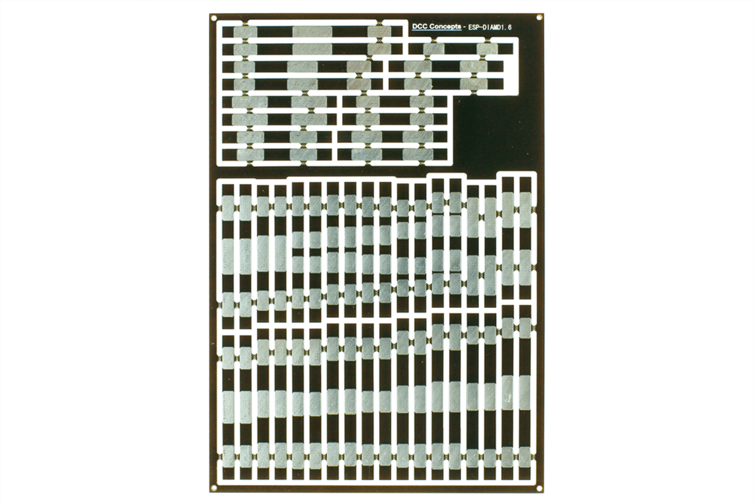 Pre-Etched Sleepers  1.6mm (4mm scale)  Diamond Crossing