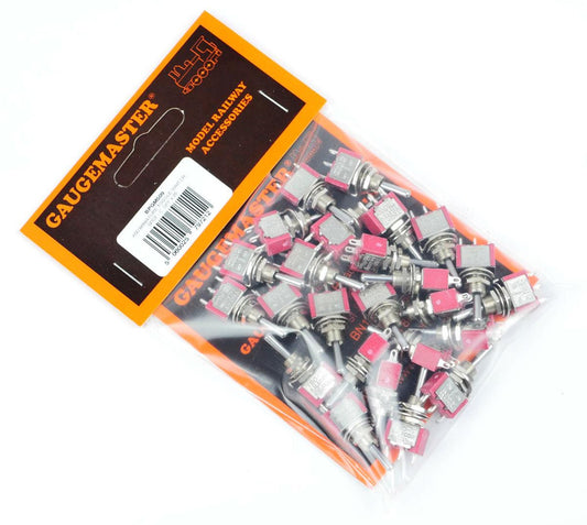 Bulk Pack of 25 Mini-Toggle Switches SPDT Centre-off