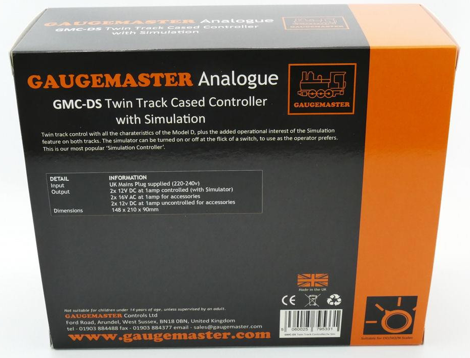 Gaugemaster DS Double Power Controller with Brake Simulator Rails of