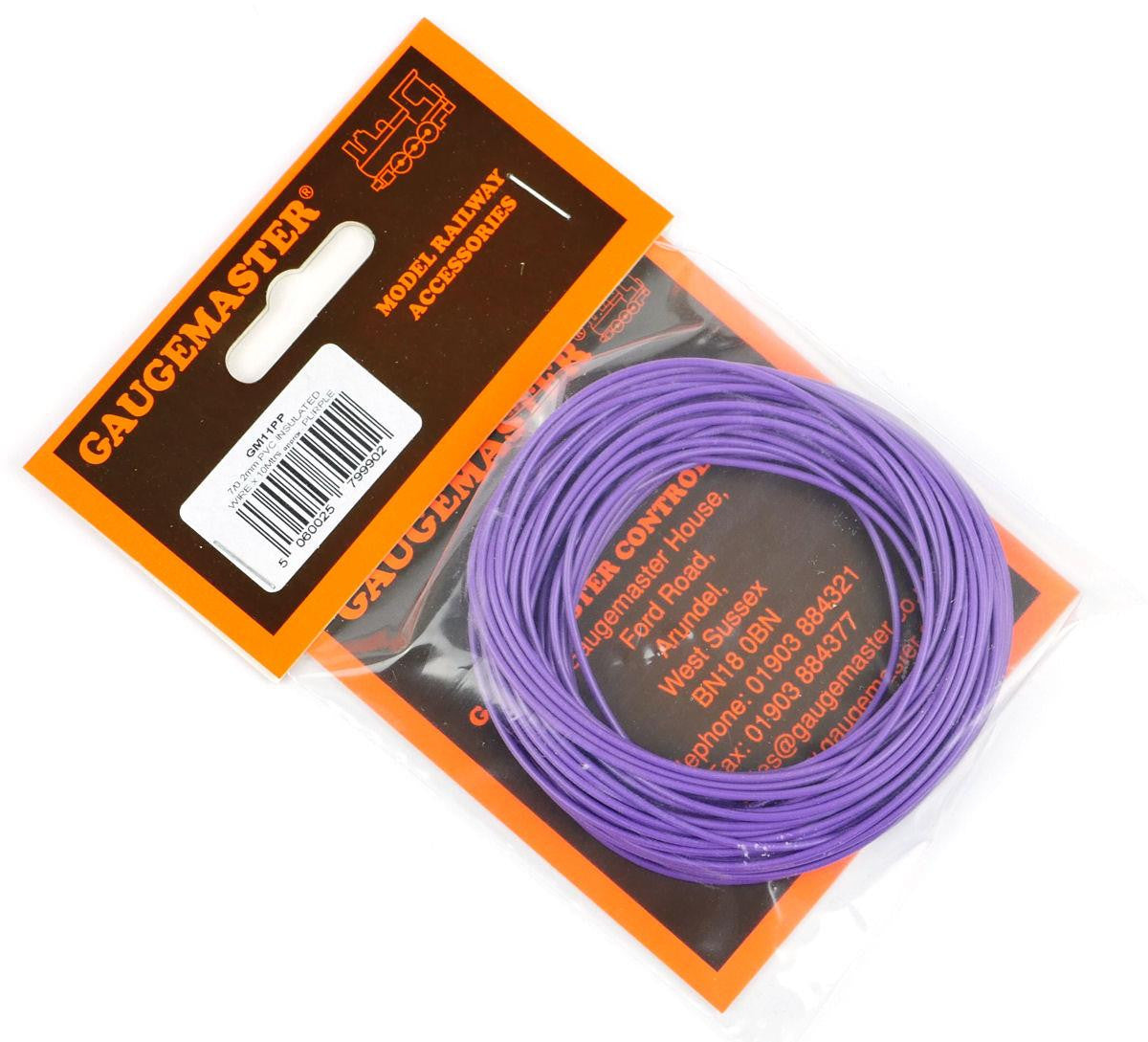 Gaugemaster GM11PP Wire Purple 7 x 0.2mm 10 Metres