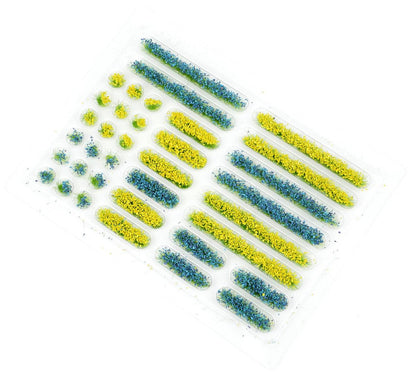 Flowerbed Set - Blue and Yellow 6mm (36)