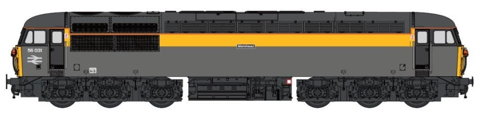 Class 56 031 'Merehead' BR Dutch Grey/Yellow Diesel Locomotive