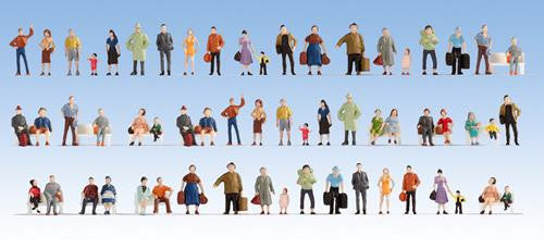 TT:120 Gauge People (60) Mega Economy Hobby Figure Set