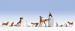 TT:120 Gauge Cats And Dogs (10) Figure Set