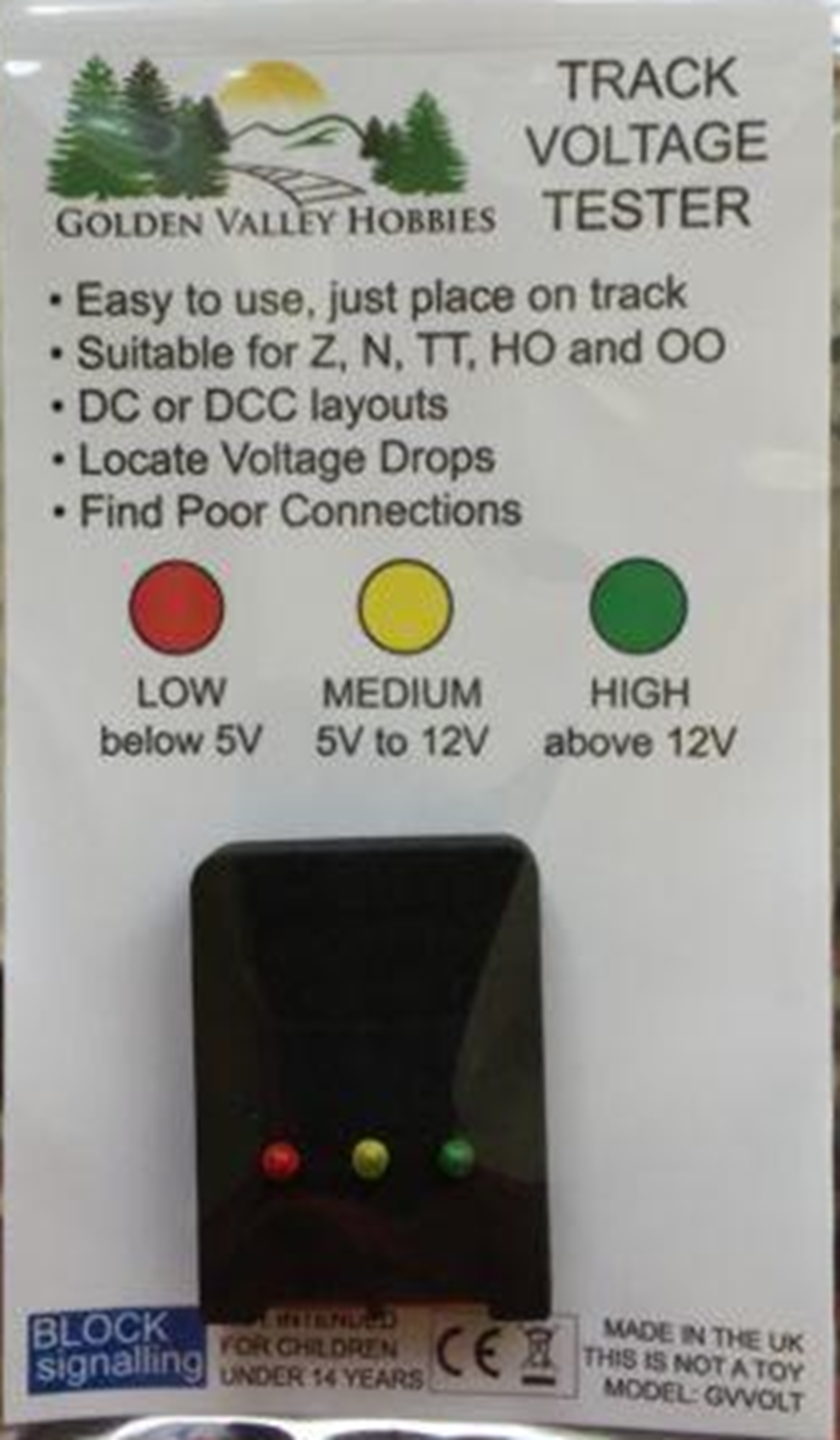 Golden Valley Hobbies Track Voltage Tester