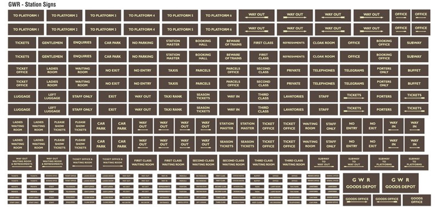 GWR Station Signs