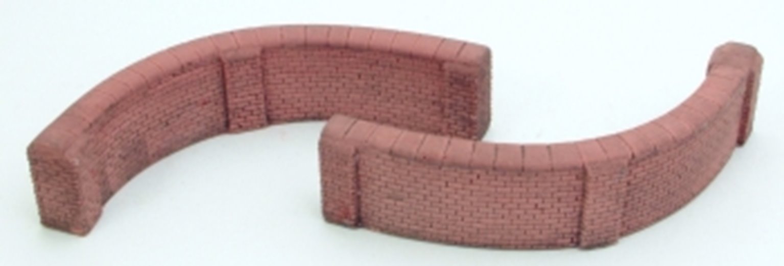 High Brick Wall, 90 degree curved