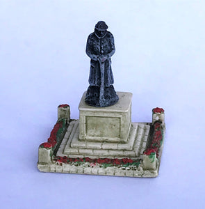 War Memorial With WWI Soldier Figure