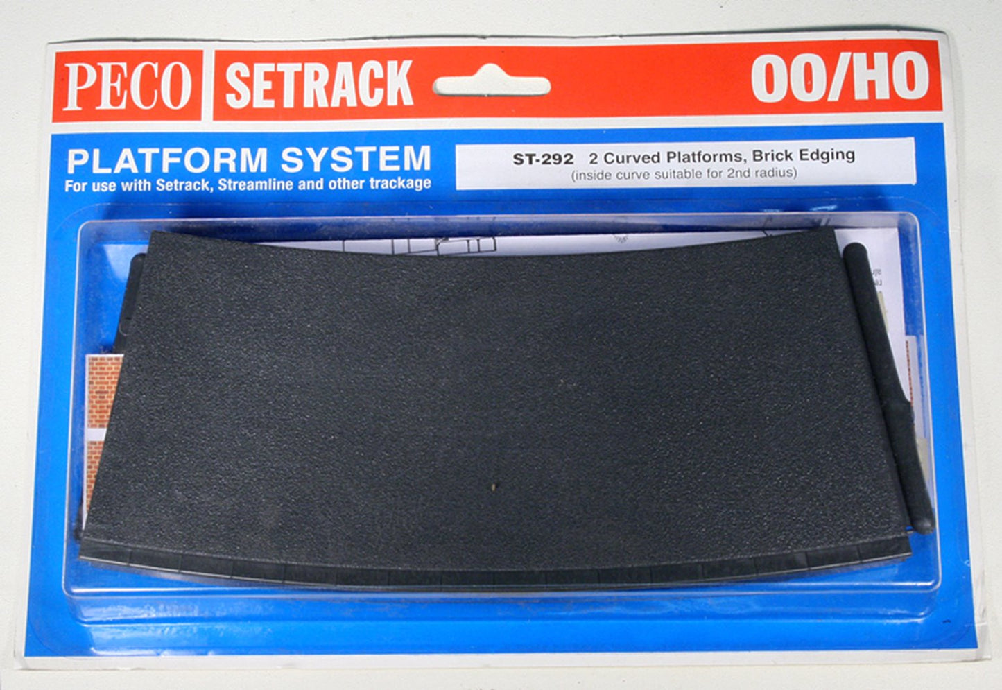 ST292 Platform System Curved Unit, brick type (Pack of 2)