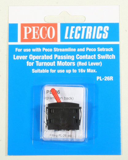 PL26R Passing Contact Switch - Red Lever