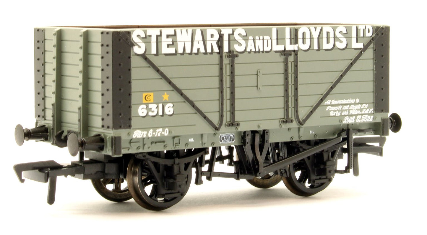 8 Plank Fixed End Wagon Fixed 'Stewart & Lloyds Ltd'